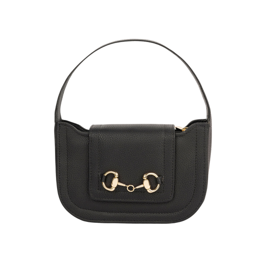 Classic Black Saddle Bag